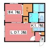 SENSAI-TSUKISAMU 1LDKの間取り
