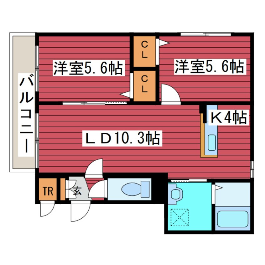 間取図 ジュラヒルズ福住