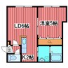 ドリームハウス月寒 1LDKの間取り
