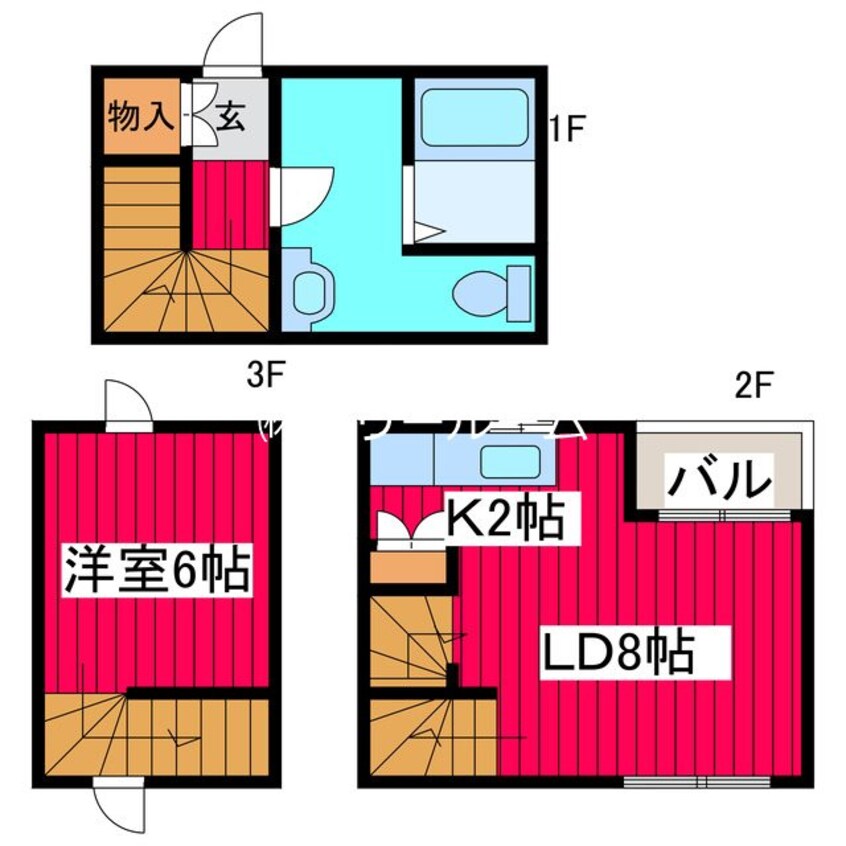 間取図 サンリバー西岡V