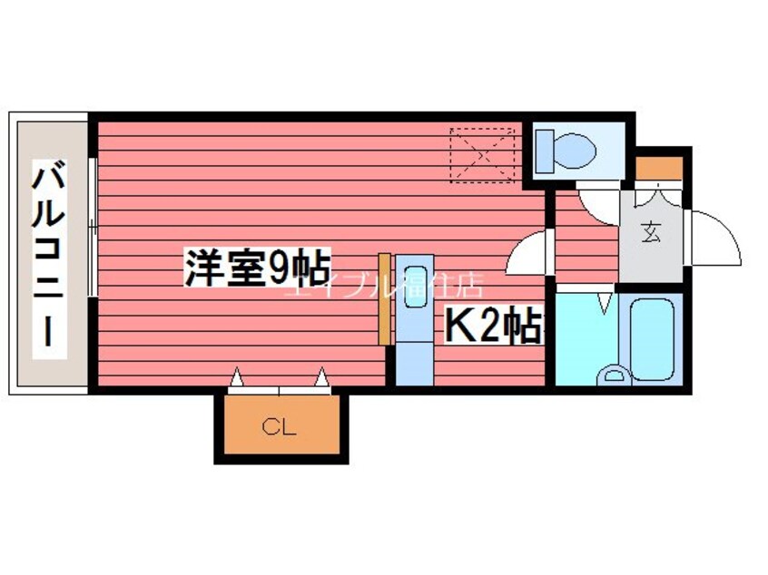 間取図 ローヤルハイツ月寒東５