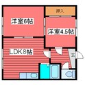 ルナ月寒東の間取図