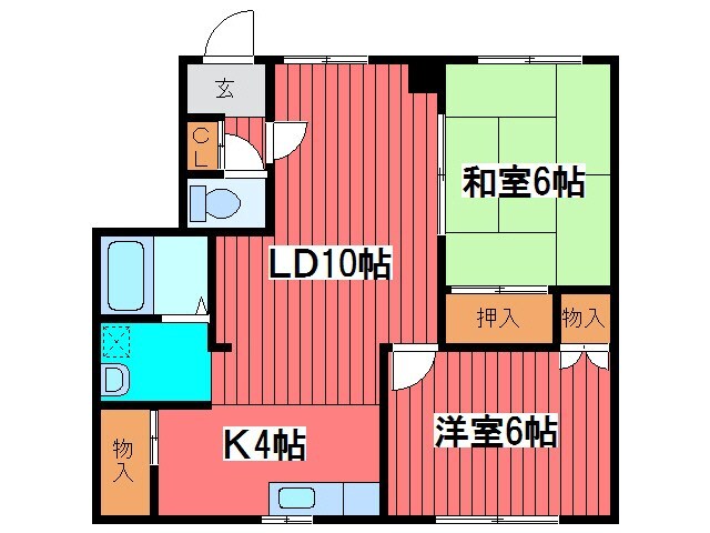 間取り図 コーポ羊ヶ丘