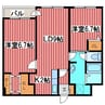 プロスパー210 2LDKの間取り