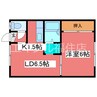 ロイヤルハイツ 1LDKの間取り