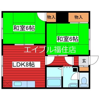 間取図 フォーブル西岡