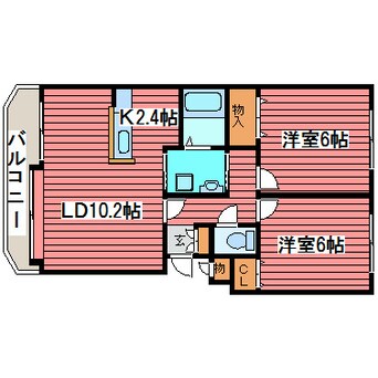 間取図 グラースソレイユ