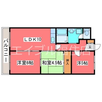 間取図 カーサアシュウ