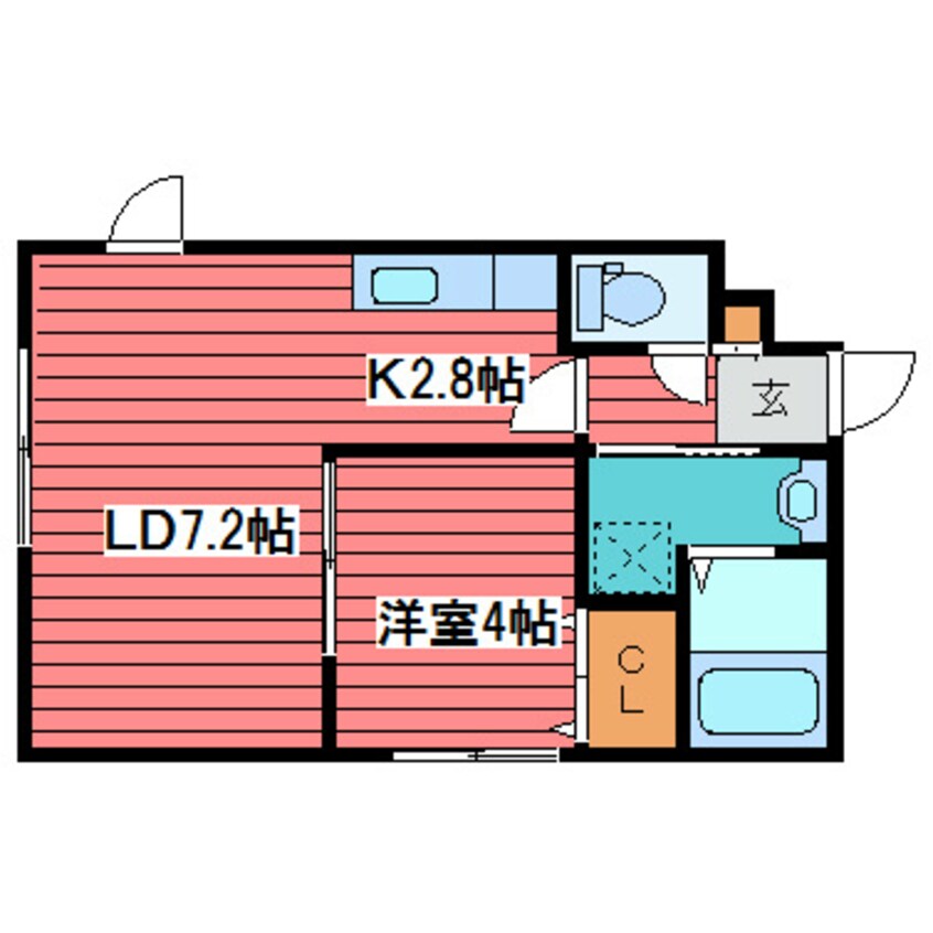 間取図 ＨＯＰＥ月寒中央 Ｂ棟