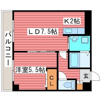 間取図 ラフィーネ月寒西