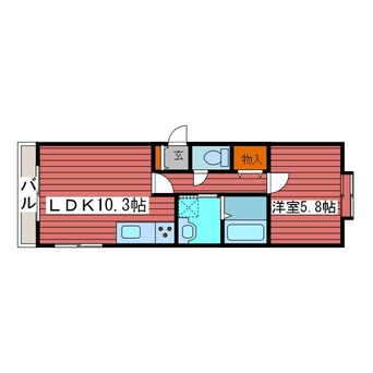 間取図 札幌市営地下鉄東西線/南郷１３丁目駅 徒歩22分 1階 築8年