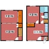 福住2-4一棟二戸 3DKの間取り
