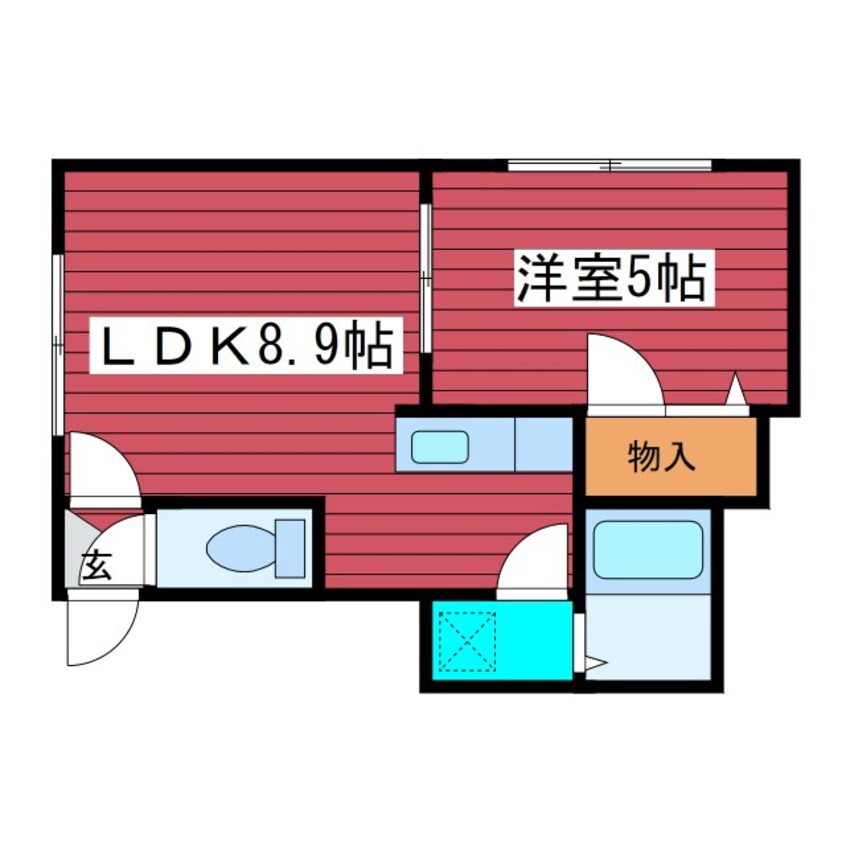 間取図 シャネル月寒WEST