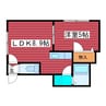 シャネル月寒WEST 1LDKの間取り