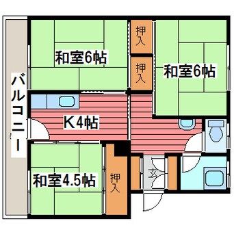 間取図 朝日ハイツ