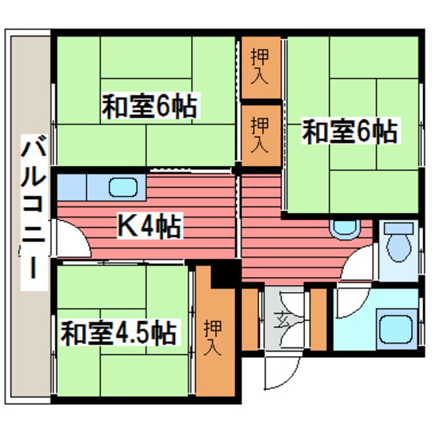 間取図 朝日ハイツ