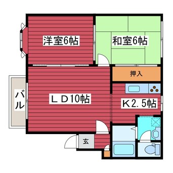 間取図 クロバーヒル