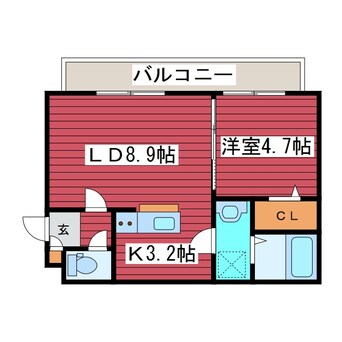 間取図 Levante月寒西