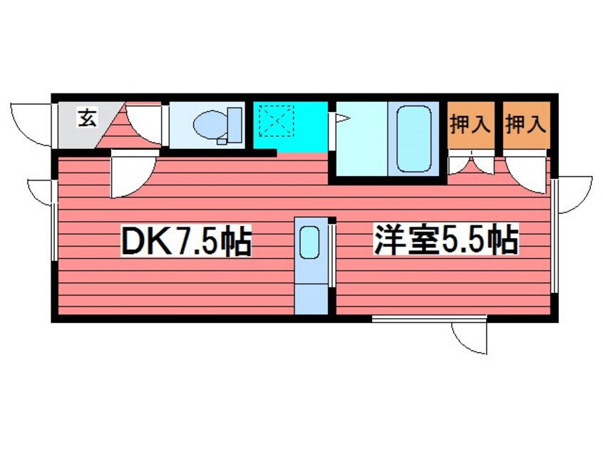 間取図 ファミール野田