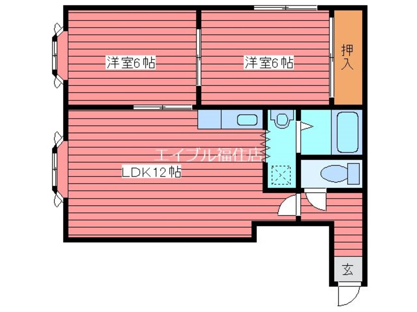 間取図 アバカスヴィラ月寒