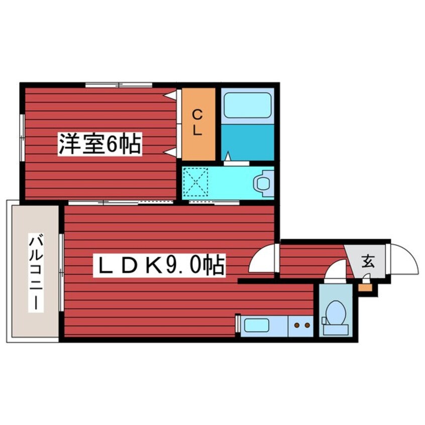 間取図 ＬＵＸＥＡＥＲ月寒東