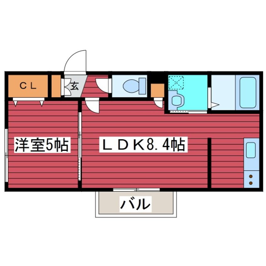 間取図 アクアトピア福住