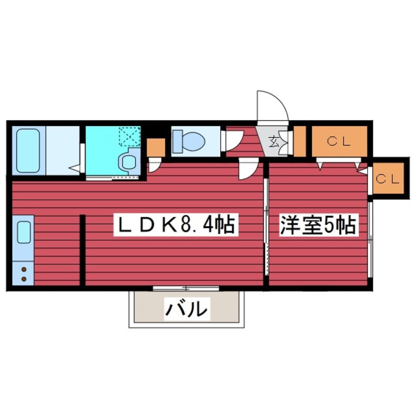 間取図 アクアトピア福住
