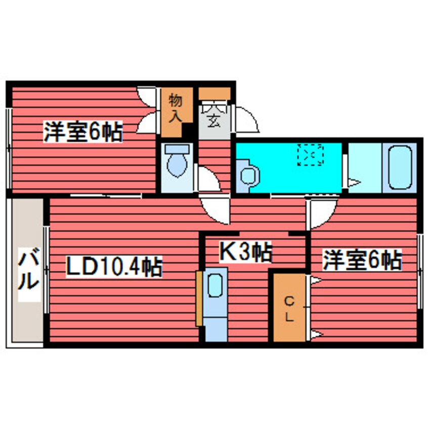 間取図 エールスト福住