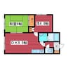 ハイツ北園 2DKの間取り