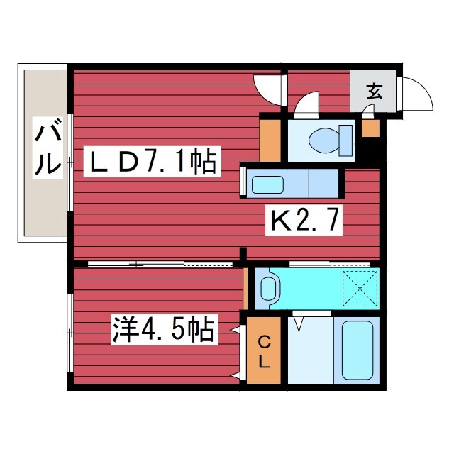 間取り図 tomorrow福住EAST