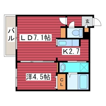 間取図 tomorrow福住EAST