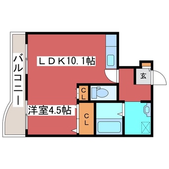 間取図 サラサ月寒西