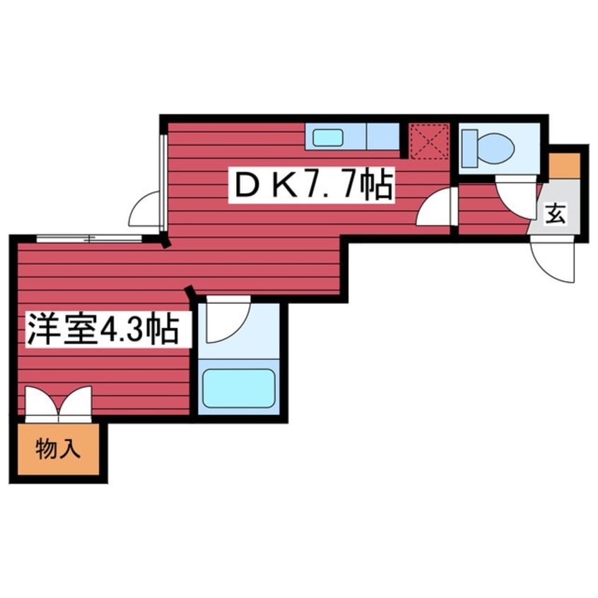 間取図 ラ・セーヌ月寒
