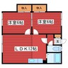 ハイツすみれ 2LDKの間取り