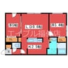 CLASSE月寒WEST 2LDKの間取り