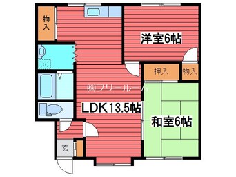 間取図 ハイツ第2クラークヒル