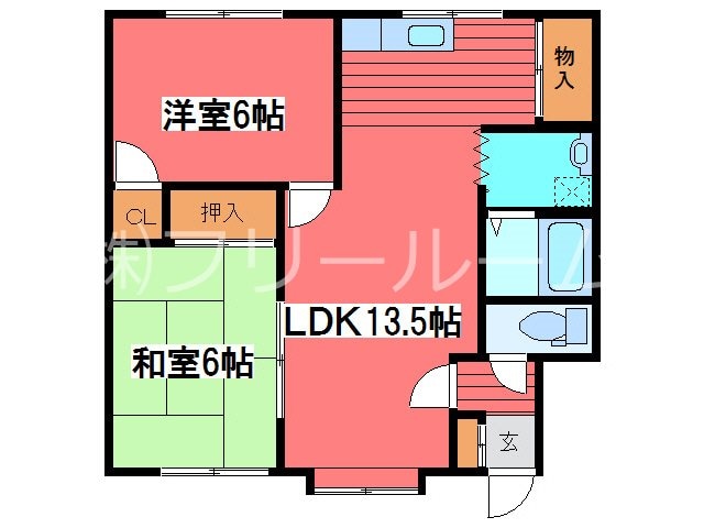 間取り図 ハイツ第2クラークヒル