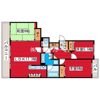 間取図 グランアルト福住オーヴェスト棟