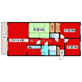 間取図 マック羊ヶ丘コート