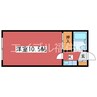 月寒パークハイツ 1Kの間取り