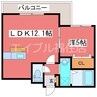 バーニーズ　ヴィスタ 1LDKの間取り
