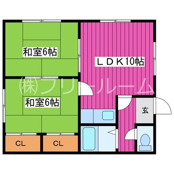 間取図 ハイツルナ