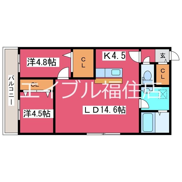 間取り図 Azulドーム前