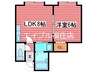 ラポール福住 1LDKの間取り