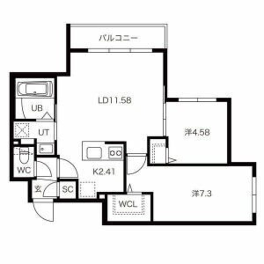 間取図 ノルデスタパークムーン