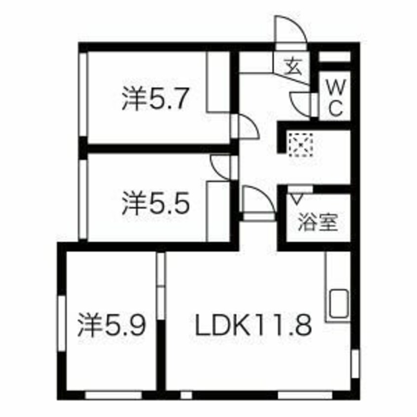 間取図 澄川コート