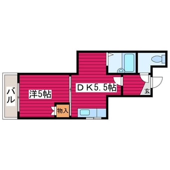 間取図 プレステージK