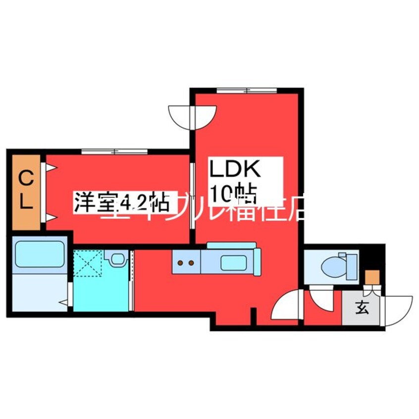 間取図 kopen court月寒