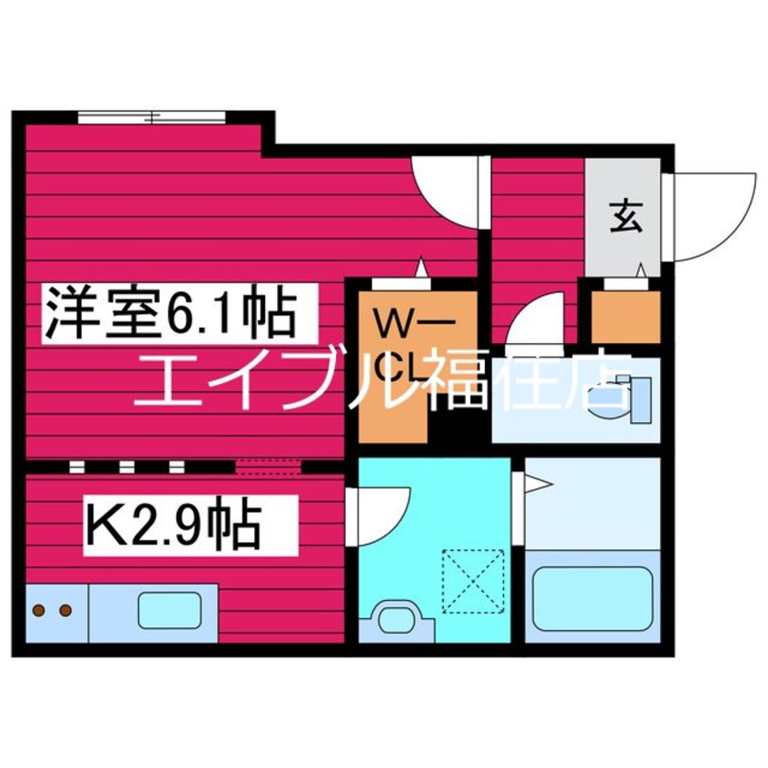 間取図 トレサイーユ福住