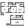 平岸3-9貸家 3LDKの間取り